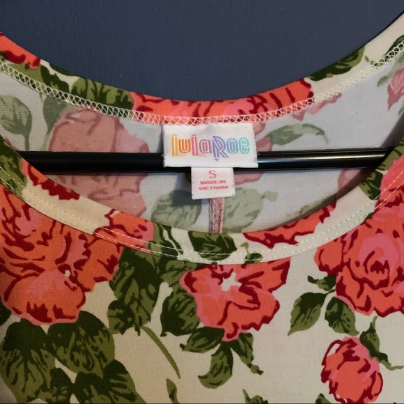 Lularoe Carly Dress Roses Size S *Leggings Material* - Picture 3 of 6